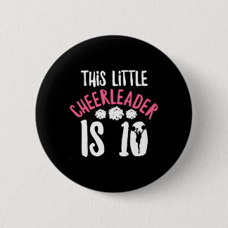 Macaron Rond 5 Cm Citation de fille de cheer pour une cheerleader de