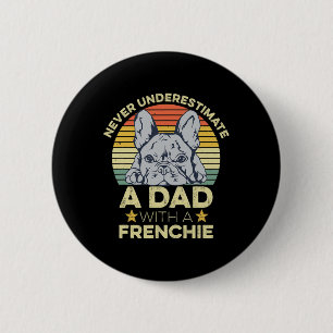 Macaron Rond 5 Cm Citation De French Bulldog Pour Votre Père Françai