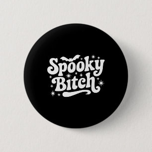 Macaron Rond 5 Cm Citation De Sorcière éffrayante Retro Halloween Di