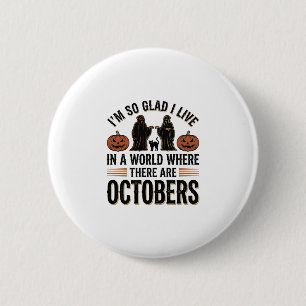 Macaron Rond 5 Cm Citation Halloween Vintage Octobre Dessin Chat Cit