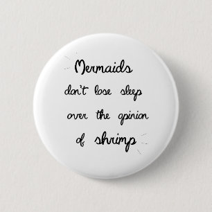 Macaron Rond 5 Cm Citation minimale de sirène