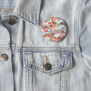 Macaron Rond 5 Cm Citation motivante mignonne - Positive Kawaii