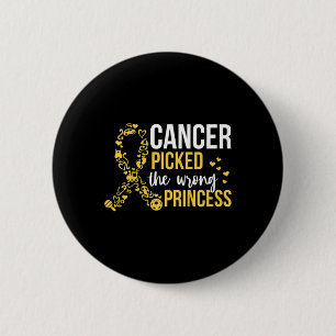 Macaron Rond 5 Cm Citation pour la lutte contre le cancer chez les e