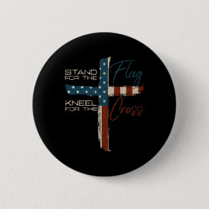Macaron Rond 5 Cm Citation Religieuse Drapeau Usa 4 Juillet Foi Chré
