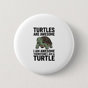 Macaron Rond 5 Cm Citation Tortue Gravure Vintage Vecteur T-Shirt De