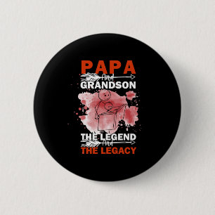 Macaron Rond 5 Cm Citations grand-père Papa Et Grandson