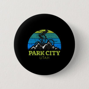 Macaron Rond 5 Cm Cité de Park Utah Vélo Tout Terrain Vtt Voyage Vac