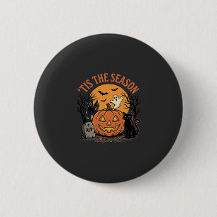 Macaron Rond 5 Cm Citrouille drôle Halloween Pun Design2 (2)_1