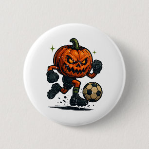 Macaron Rond 5 Cm Citrouille effrayante Halloween vintage montrant s