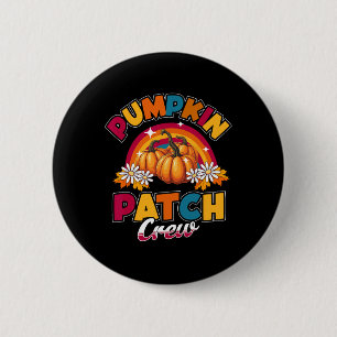 Macaron Rond 5 Cm Citrouille Patw Crew Enfants Automne Thanksgiving 