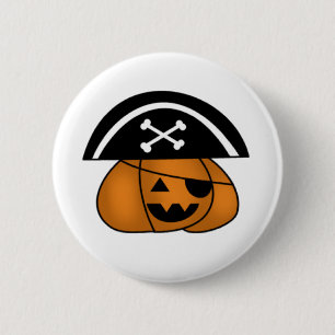 Macaron Rond 5 Cm Citrouille pirate