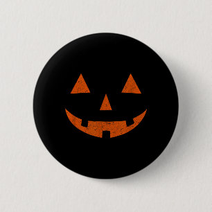 Macaron Rond 5 Cm Citrouille visage Jack o Lantern JackoLantern vint