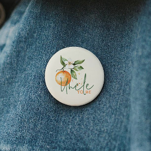 Macaron Rond 5 Cm Citrus Little Cutie Baby Shower Oncle à Venir