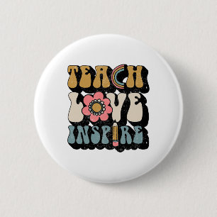 Macaron Rond 5 Cm Ck To School Enseigner L'Amour Inspirer Les Enseig