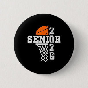 Macaron Rond 5 Cm Cl Of 2026 Basketball Senior 26 Joueur Team Gradua