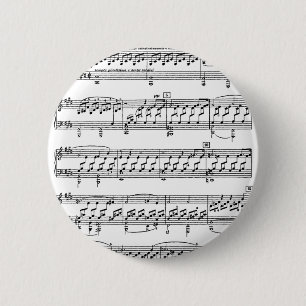 Macaron Rond 5 Cm Clair de Lune-Sonate-Ludwig-Beethoven