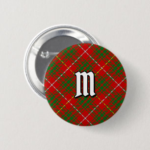 Macaron Rond 5 Cm Clan Bruce Tartan