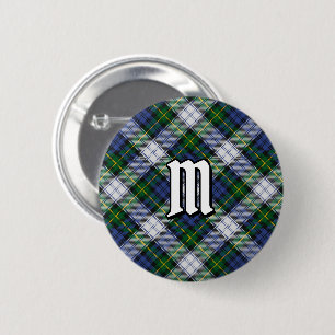 Macaron Rond 5 Cm Clan Gordon Bouton Tartan