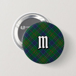 Macaron Rond 5 Cm Clan Kennedy Tartan Button