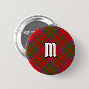 Macaron Rond 5 Cm Clan MacDonald du bouton Keppoch Tartan