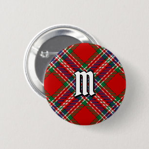 Macaron Rond 5 Cm Clan MacFarlane Red Tartan