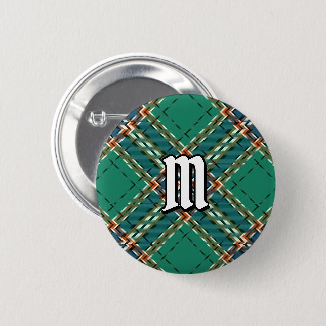 Macaron Rond 5 Cm Clan MacFarlane Tartan de chasse antique (Devant & derrière)