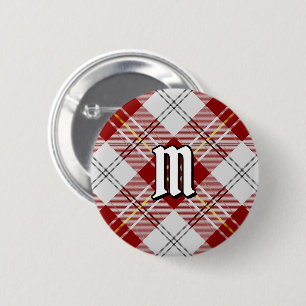 Macaron Rond 5 Cm Clan MacPherson rouge robe tatan bouton