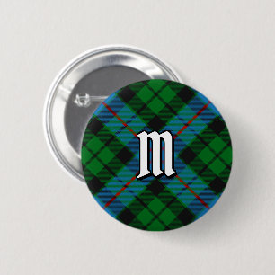 Macaron Rond 5 Cm Clan Morrison Chasse Tartan Bouton