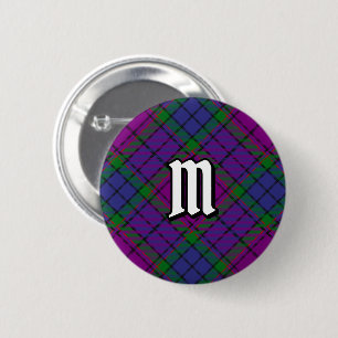 Macaron Rond 5 Cm Clan Wardlaw Tartan