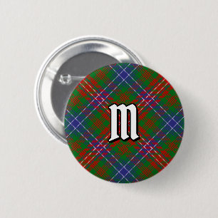 Macaron Rond 5 Cm Clan Wilson Modern Tartan