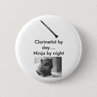 Macaron Rond 5 Cm Clarinetist Ninja