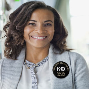 Macaron Rond 5 Cm Class Reunion fun! Custom reunion button