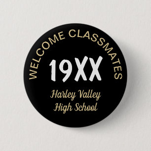 Macaron Rond 5 Cm Class Reunion fun! Custom reunion button