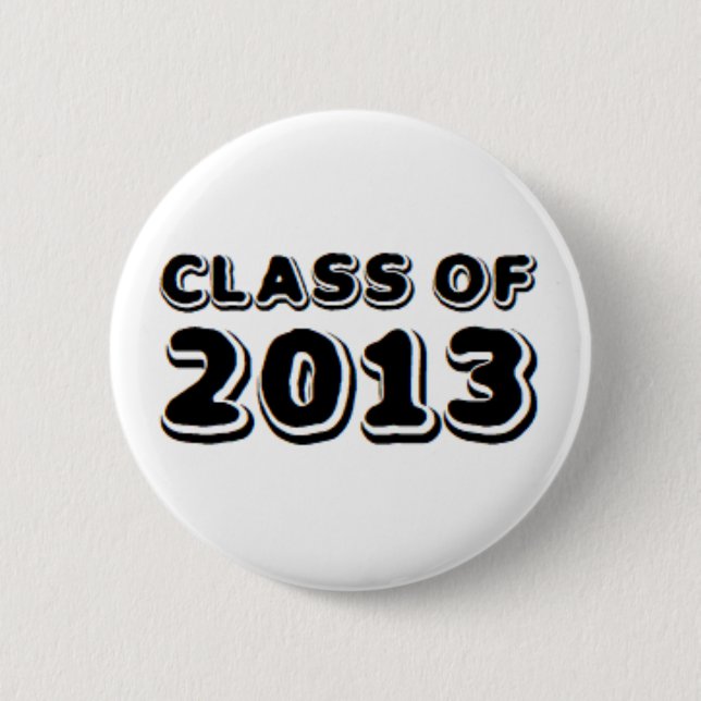 Macaron Rond 5 Cm classe de 2013 (Devant)