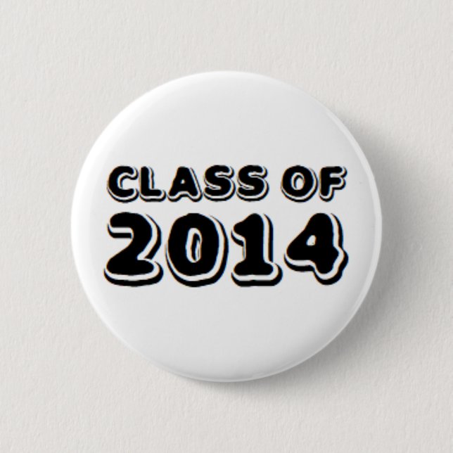 Macaron Rond 5 Cm classe de 2014 (Devant)