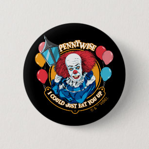 Macaron Rond 5 Cm Classic Pennywise - Je Pourrais Juste Vous Manger 