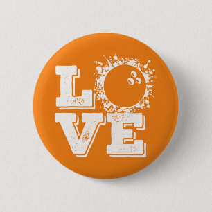 Macaron Rond 5 Cm Classic Retro Bowling Vintage Tee