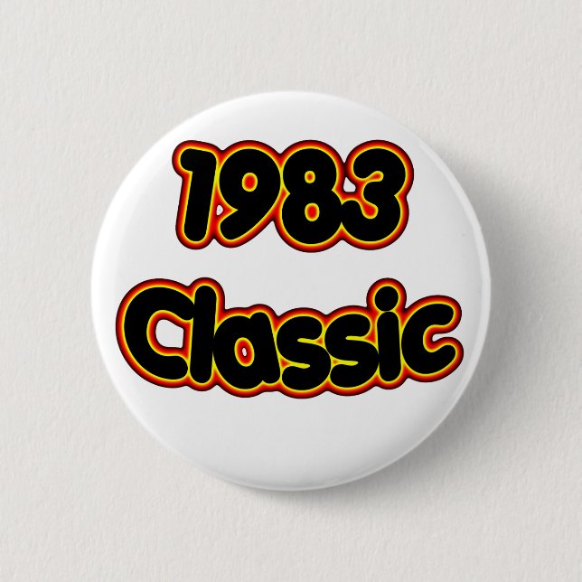 Macaron Rond 5 Cm Classique 1983 (Devant)