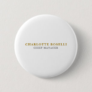 Macaron Rond 5 Cm Classique Minimaliste Professionnel Couleur Or