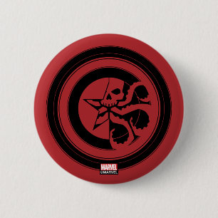 Macaron Rond 5 Cm Classiques Avengers Bouclier de Captain America