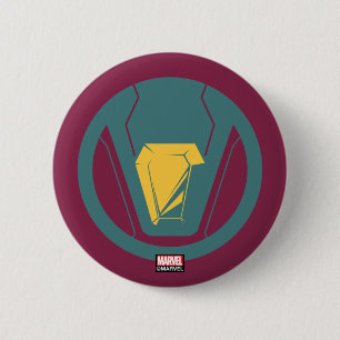Macaron Rond 5 Cm Classiques Avengers   Icône de Vision
