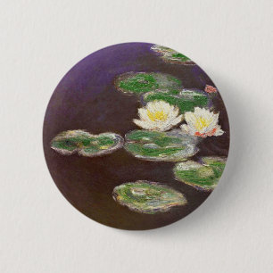 Macaron Rond 5 Cm Claude Monet - nénuphars