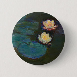 Macaron Rond 5 Cm Claude Monet Nymphéas Art Impressionniste à l'Huil