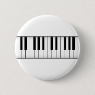 Macaron Rond 5 Cm Clés de clavier/piano :