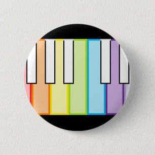 Macaron Rond 5 Cm clés de piano