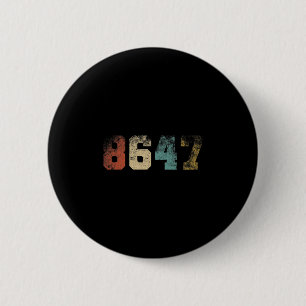 Macaron Rond 5 Cm Clic Vintage Style 80s 86 47 4 Juillet Grunge Non