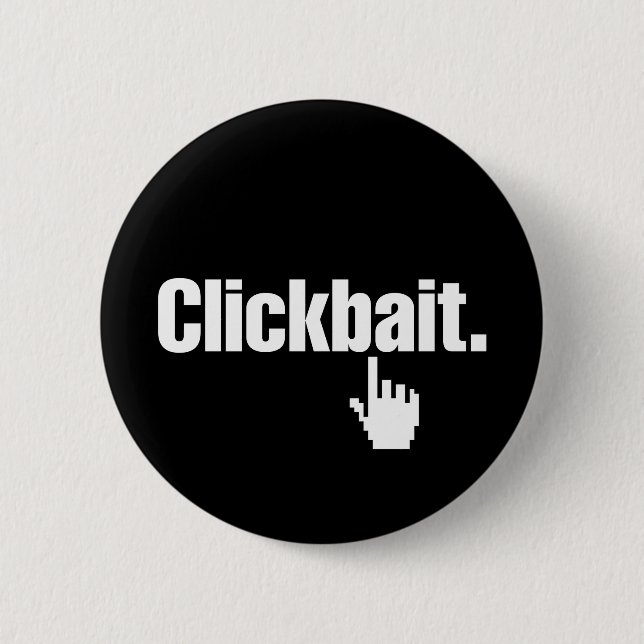 Macaron Rond 5 Cm Clickbait. (Devant)