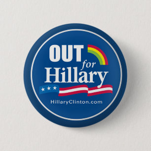 Macaron Rond 5 Cm Clinton "" boutonnent l'homosexuel