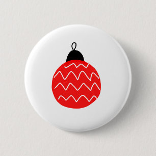 Macaron Rond 5 Cm cloches de noël rouge art café tasse