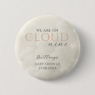 Macaron Rond 5 Cm Cloud Neuf nuages blancs Baby shower